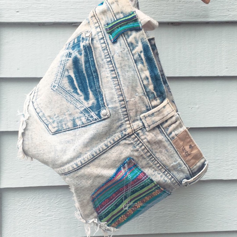 Jean distressed shorts from Australia